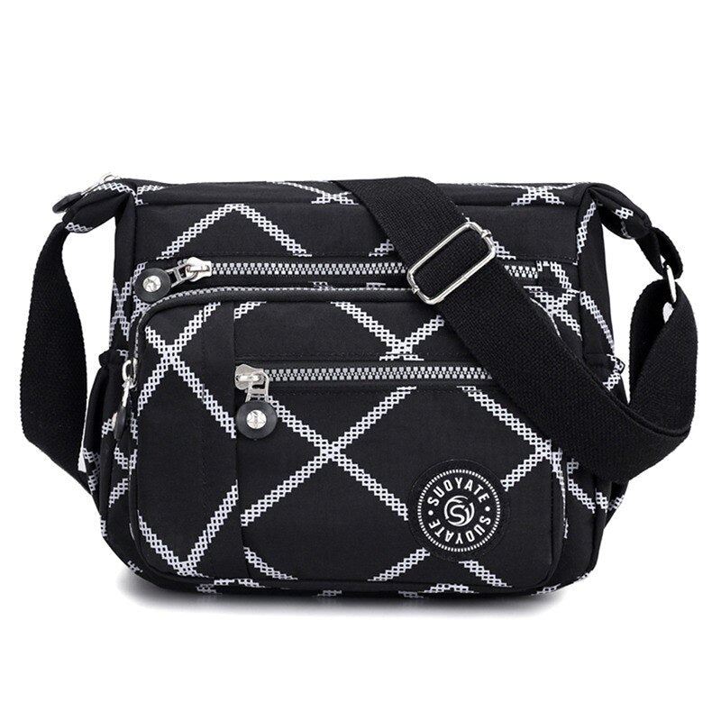 2023 moda feminina ombro mensageiro saco de náilon oxford leve à prova dlightweight água zíper pacote grande capacidade viagem saco crossbody