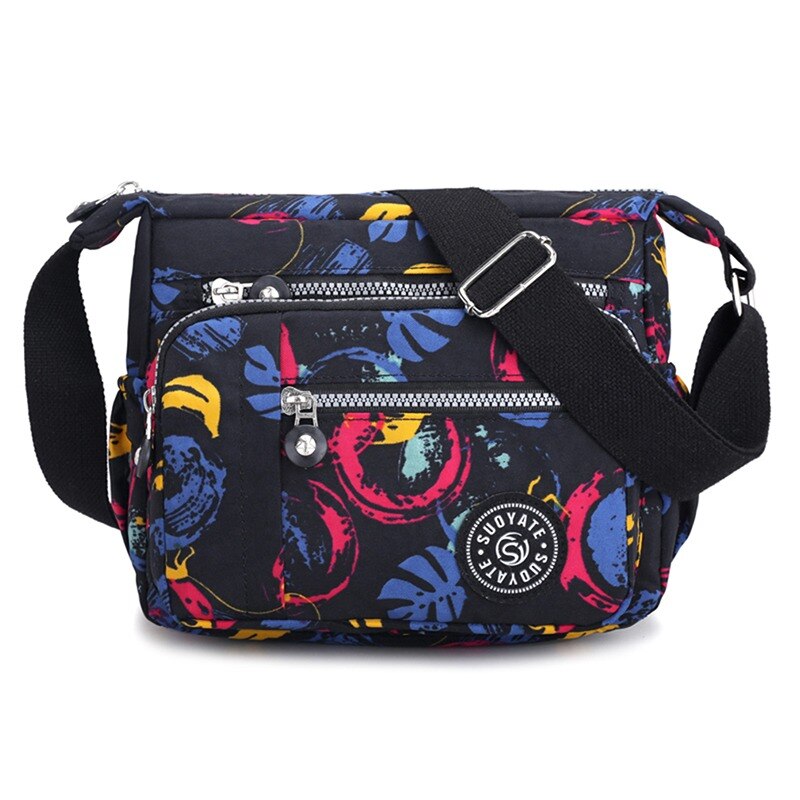 2023 moda feminina ombro mensageiro saco de náilon oxford leve à prova dlightweight água zíper pacote grande capacidade viagem saco crossbody