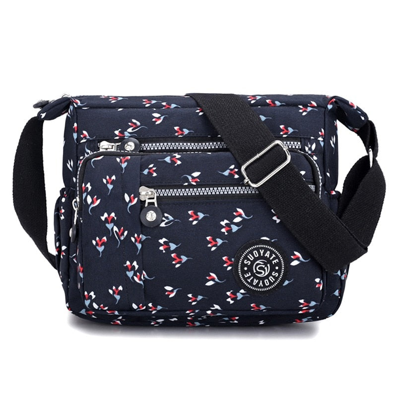 2023 moda feminina ombro mensageiro saco de náilon oxford leve à prova dlightweight água zíper pacote grande capacidade viagem saco crossbody