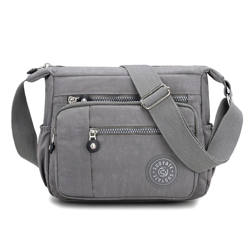 2023 moda feminina ombro mensageiro saco de náilon oxford leve à prova dlightweight água zíper pacote grande capacidade viagem saco crossbody