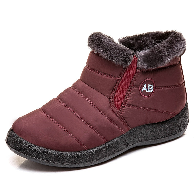 Botas femininas super quentes sapatos de inverno para mulheres botas de tornozelo impermeáveis