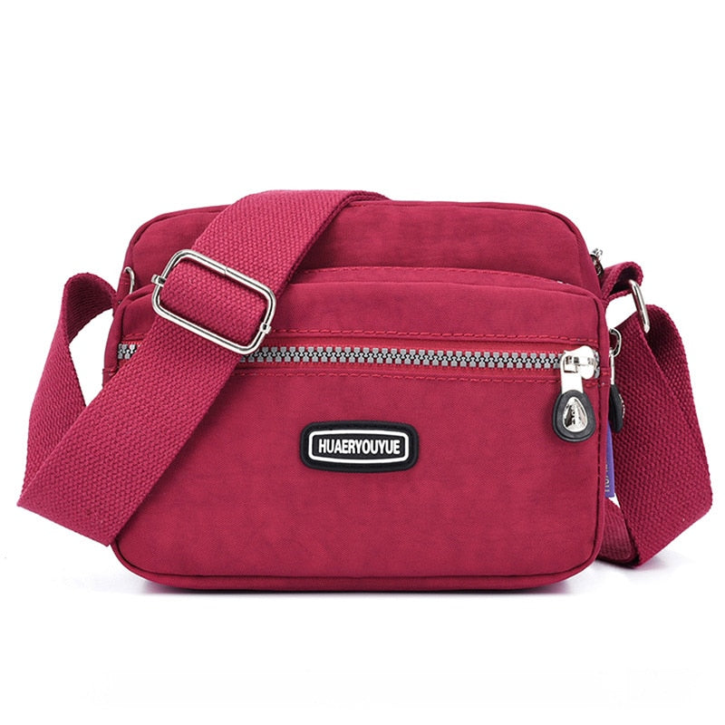 2023 moda feminina ombro mensageiro saco de náilon oxford leve à prova dlightweight água zíper pacote grande capacidade viagem saco crossbody