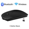 Mouse Bluetooth Sem Fio Recarregável, Ergonômico, Mini, USB, 2.4GHz, Silencioso, Macbook, Óptica, Laptop, PC