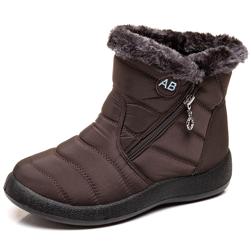 Botas femininas super quentes sapatos de inverno para mulheres botas de tornozelo impermeáveis