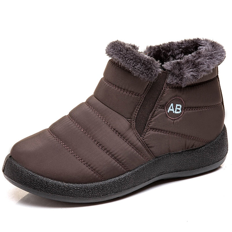 Botas femininas super quentes sapatos de inverno para mulheres botas de tornozelo impermeáveis