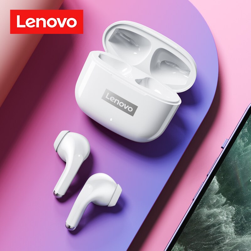 Lenovo lp40 pro fone de ouvido bluetooth 5.1 fones sem fio à prova dwireless água esportes fones com microfone música tws