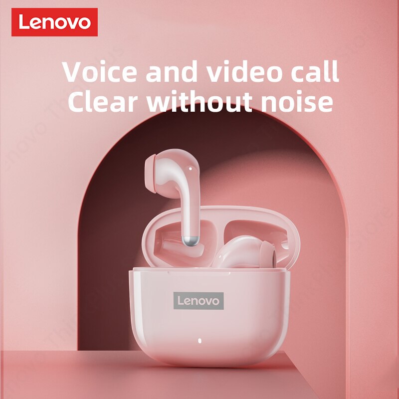 Lenovo lp40 pro fone de ouvido bluetooth 5.1 fones sem fio à prova dwireless água esportes fones com microfone música tws